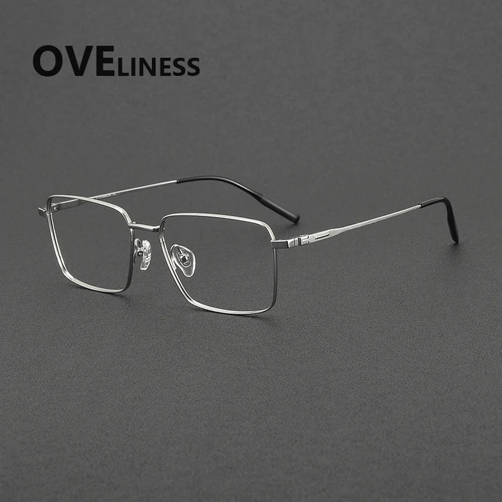 Oveliness Unisex Full Rim Polygon Square Titanium Eyeglasses 581058
