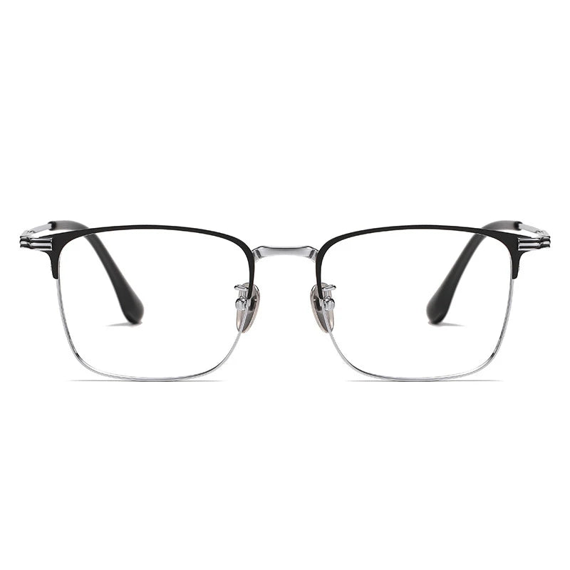 KatKani Men's Full Rim Big Square  Titanium Eyeglasses 6606 Full Rim KatKani Eyeglasses   