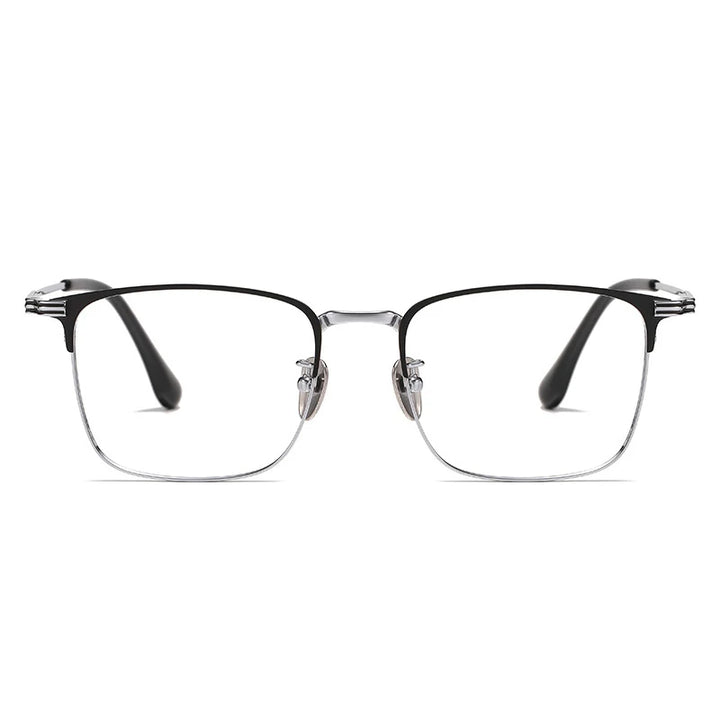 KatKani Men's Full Rim Big Square  Titanium Eyeglasses 6606 Full Rim KatKani Eyeglasses   