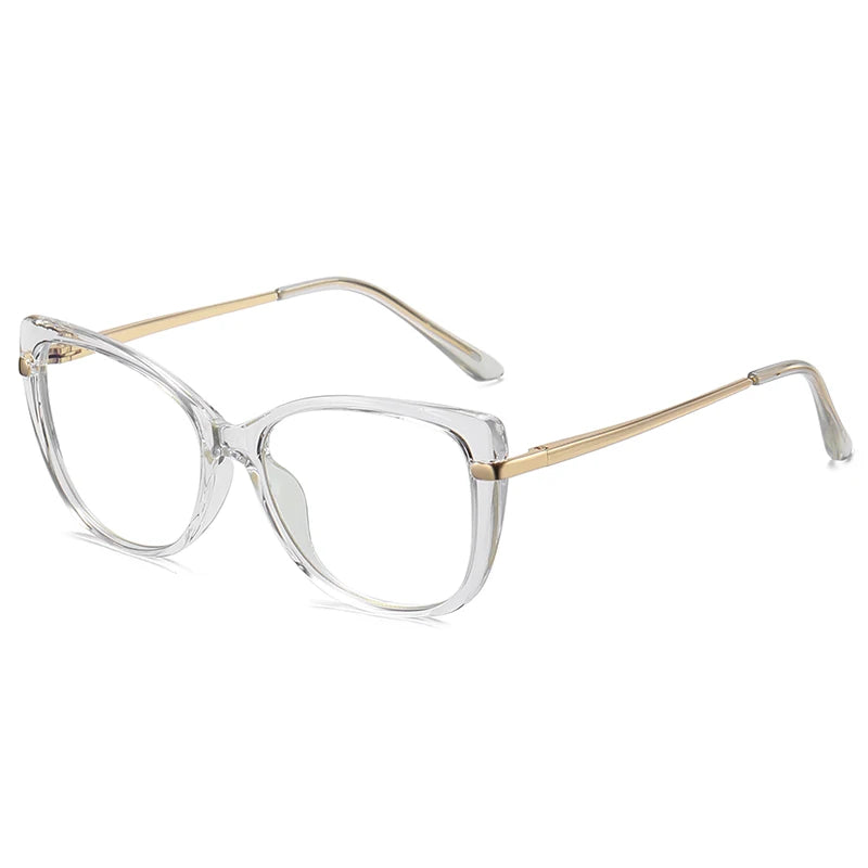 Handoer Women's Full Rim Square Tr 90 Alloy Eyeglasses 933111