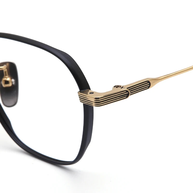 Muzz 80808-1 men's oval IP titanium prescription eyeglasses — view 8