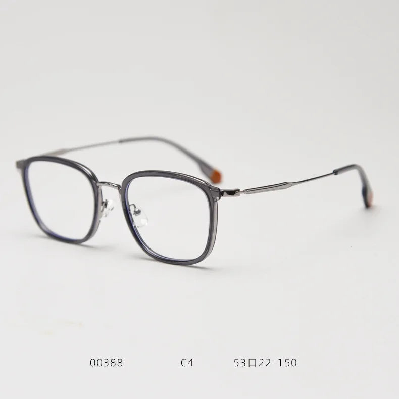 Gmei Optical TF00388 unisex square alloy prescription eyeglasses — view 11