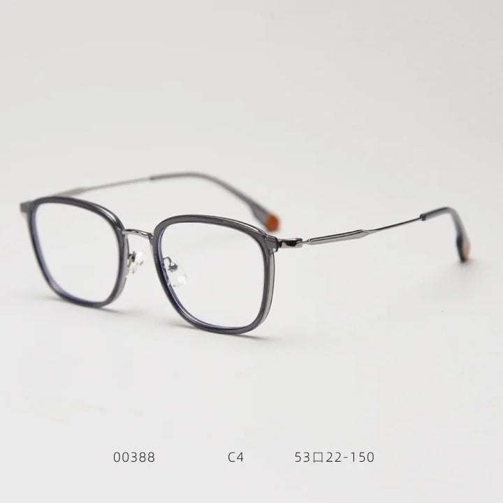 Gmei Optical TF00388 unisex square alloy prescription eyeglasses — view 11
