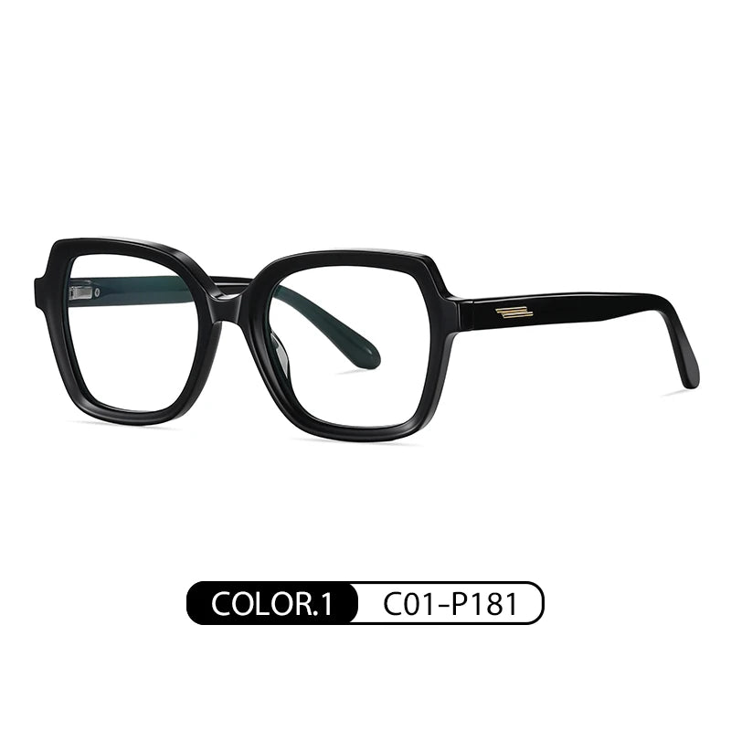 Gmei Women Full Rim Square Acetate Eyeglasses 8817 Full Rim Gmei Optical C01-P181  