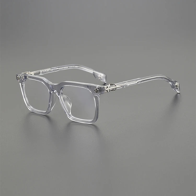 Nobler Unisex Full Rim Big Square Acetate Alloy Eyeglasses 8266 Full Rim Nobler   