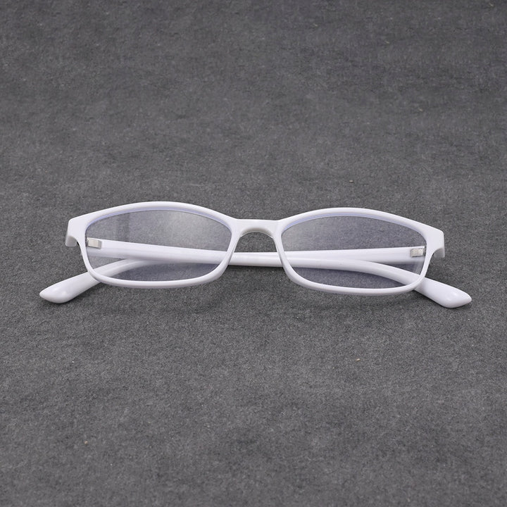 Cubojue Unisex Full Rim Square Tr 90 Titanium Myopic Reading Glasses 9324m Reading Glasses Cubojue   