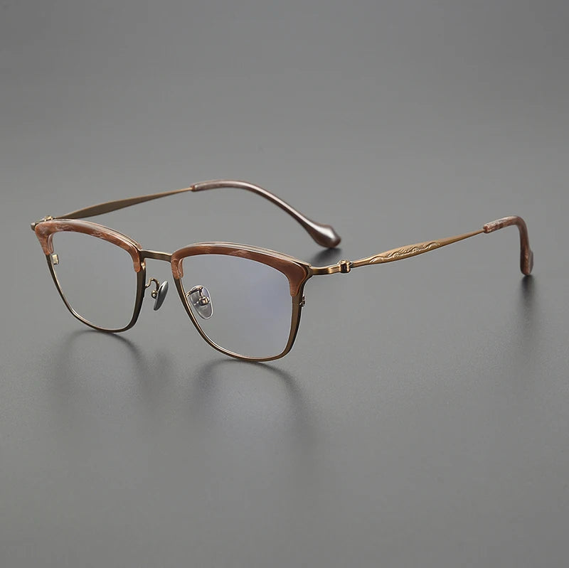 Blackmask Unisex Full Rim Square Titanium Eyeglasses BM-AT6069