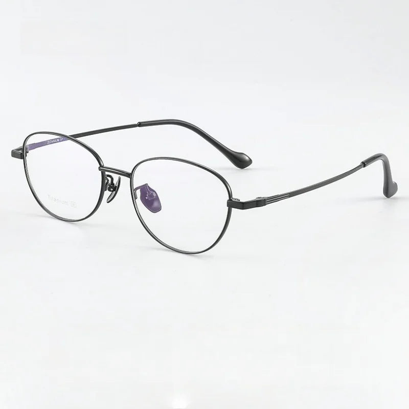 Momoja Women's Full Rim Oval Cat Eye Alloy Eyeglasses 33025