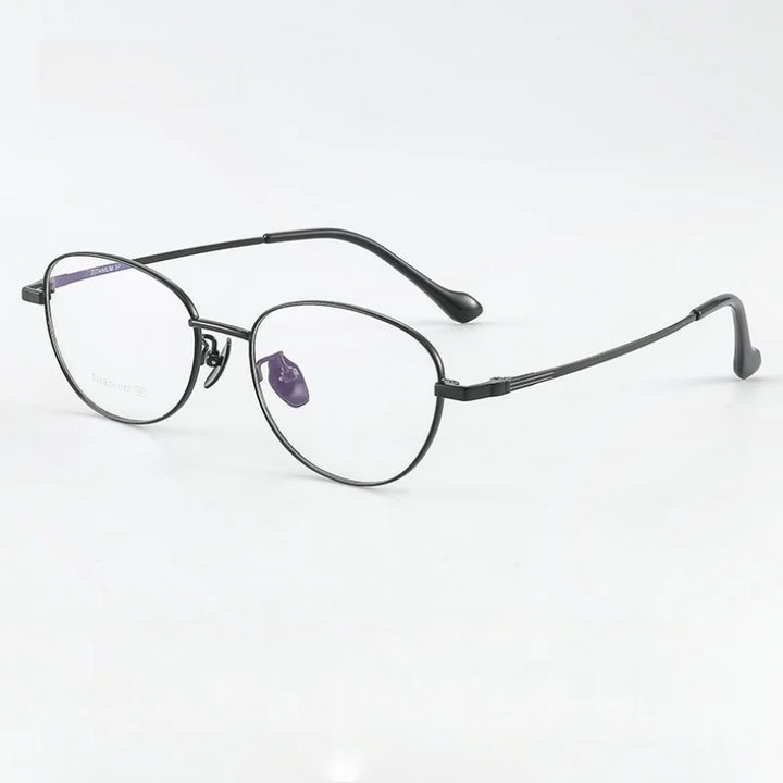 Momoja Women's Full Rim Oval Cat Eye Alloy Eyeglasses 33025