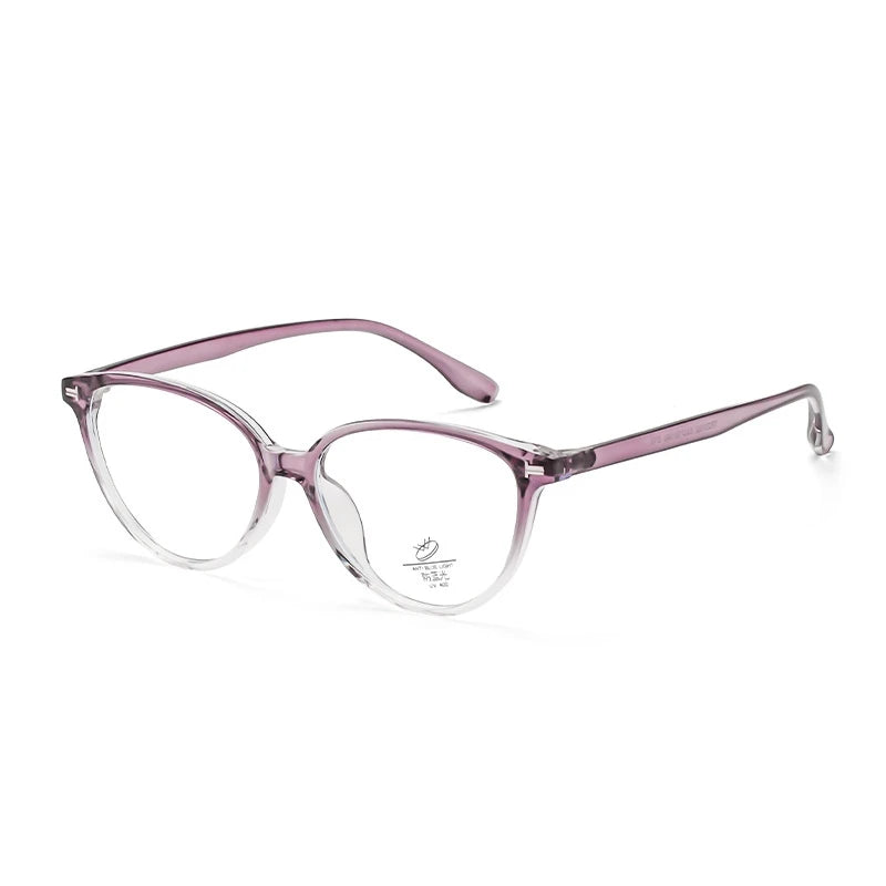 Yimaruili Women's Full Rim Oval Cat Eye Tr 90 Alloy Eyeglasses 323132