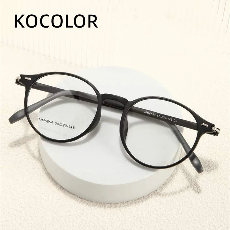 Kocolior Women's Full Rim Round Tr 90 Eyeglasses 46854