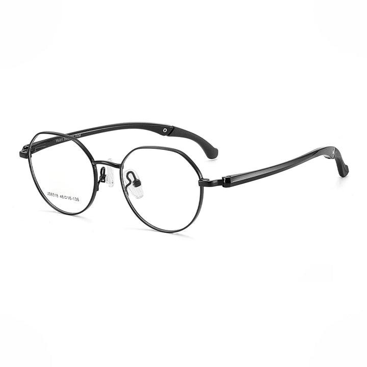 Xbora Unisex Youth's Full Rim Flat Top Oval Tr 90 Alloy Eyeglasses 6518