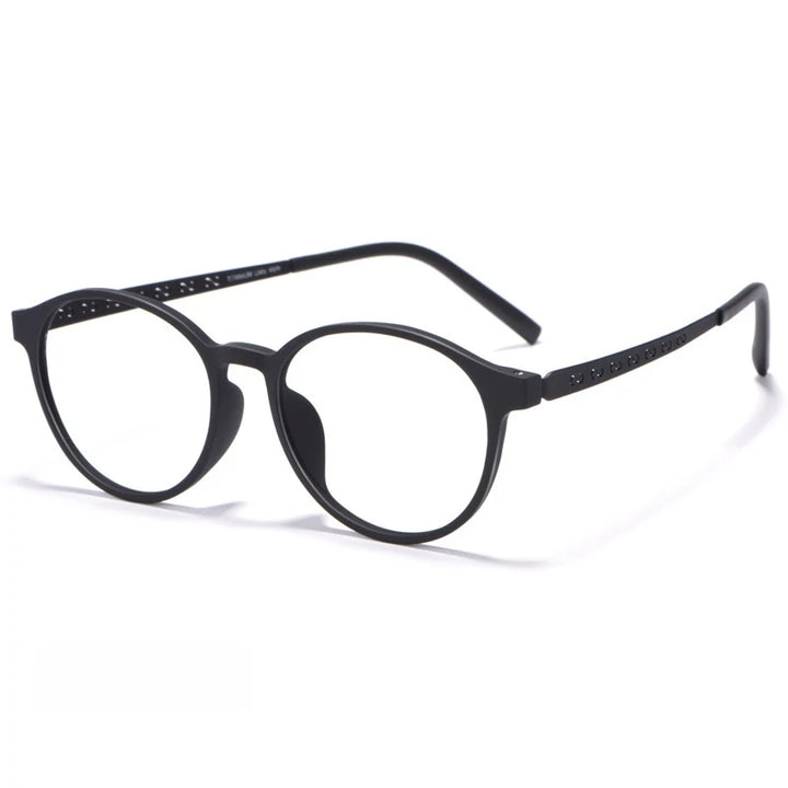 Yimaruili Unisex Full Rim Round TR-90 Titanium Eyeglasses 8868T — view 6 | Yimaruili at FuzWeb