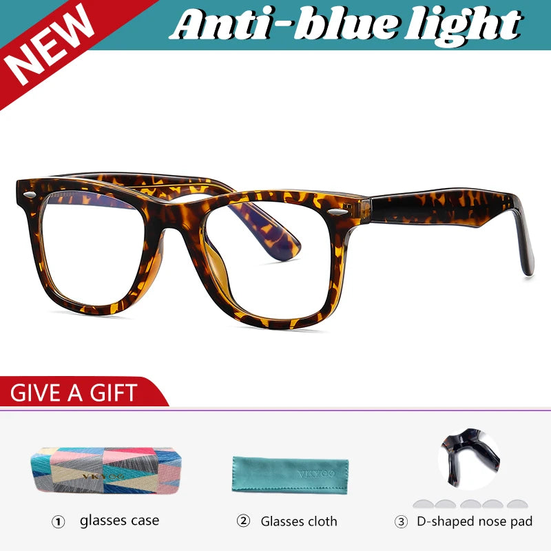 Vicky Unisex Full Rim Square Tr 90 Titanium Reading Glasses 21029