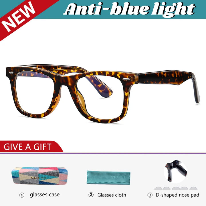 Vicky Unisex Full Rim Square Tr 90 Titanium Reading Glasses 21029