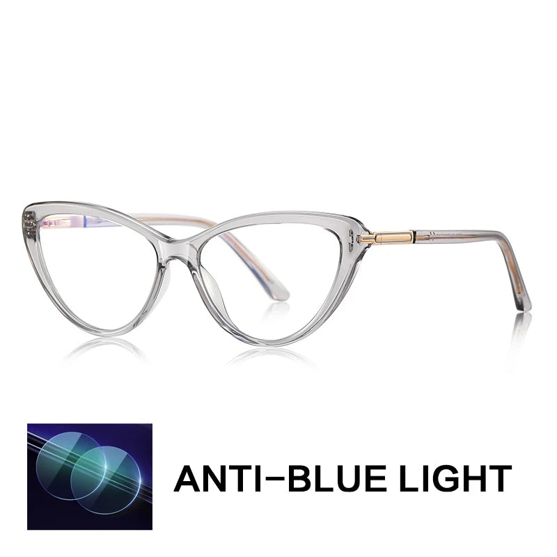 Gatenac Women's Full Rim Cat Eye Tr 90 Titanium Reading Glasses G2232