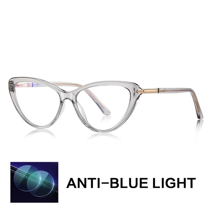 Gatenac Women's Full Rim Cat Eye Tr 90 Titanium Reading Glasses G2232