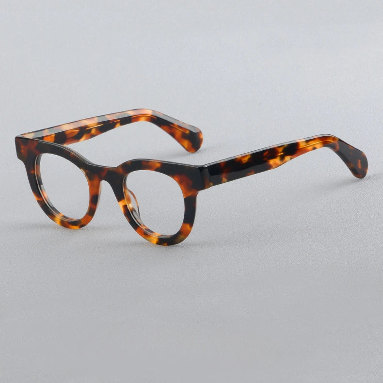 Hewei Unisex Full Rim Oval Thick Acetate Eyeglasses 882259 Full Rim Hewei