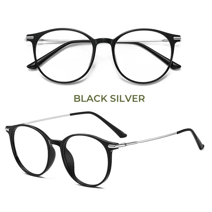 Meeshow Women's Full Rim Square Tr 90 Titanium Reading Glasses 76008