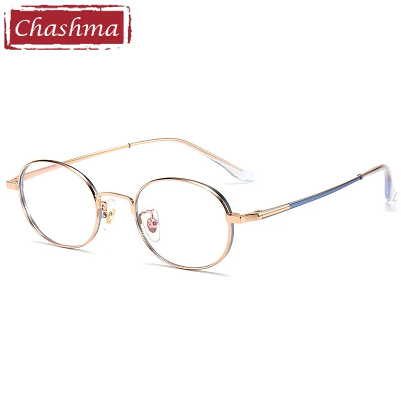 Chashma Ottica Women's Full Rim Oval Round Steel Eyeglasses 913005 Full Rim Chashma Ottica