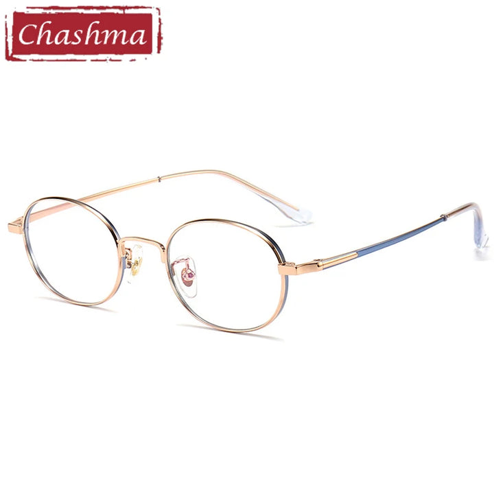 Chashma Ottica Women's Full Rim Oval Round Steel Eyeglasses 913005