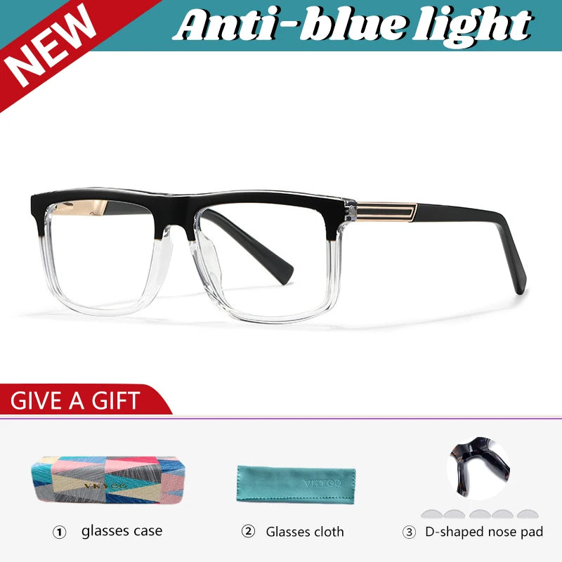 Vicky Unisex Full Rim Square Tr 90 Alloy Reading Glasses 660028