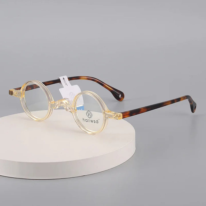 Cubojue Women's Full Rim Round Acetate Reading Glasses 713800 Reading Glasses Cubojue orange tortoise anti blue light 175