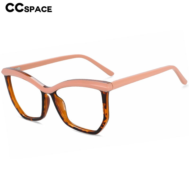 CCSpace Women's Full Rim Square Cat Eye Tr 90 Eyeglasses 55998 Full Rim CCspace   