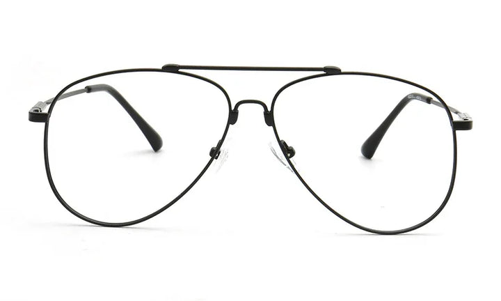 Muzz Men's Full Rim Oval Double Bridge Alloy Eyeglasses 69224