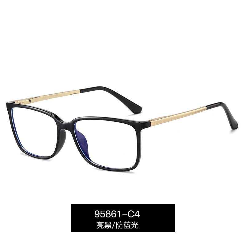 Kansept Men's Full Rim Square Tr 90 Eyeglasses 95861 Full Rim Kansept C4  