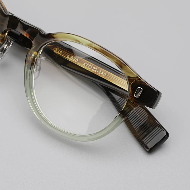 Hewei Unisex Full Rim Square Acetate Eyeglasses 0027 Full Rim Hewei   
