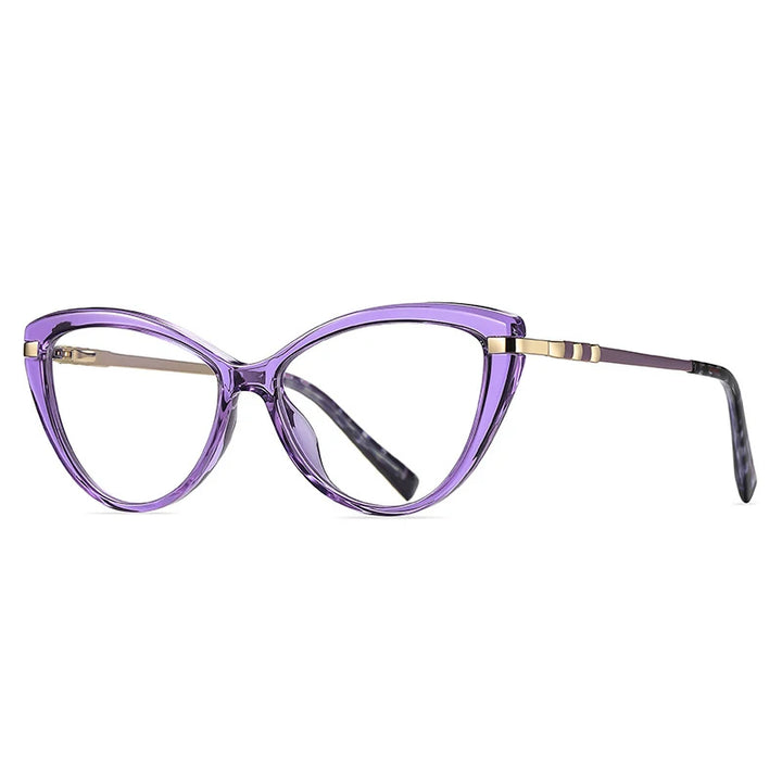 Laoyehui Women's Full Rim Square Cat Eye Polycarbonate Reading Glasses L2111 Reading Glasses Laoyehui C4 0 