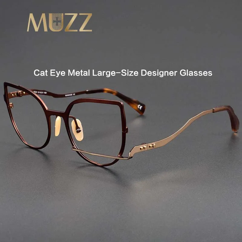 Muzz 0031-2 women's cat eye alloy prescription eyeglasses