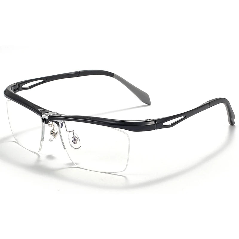 Muzz 9807 unisex flip up square alloy prescription eyeglasses — view 10