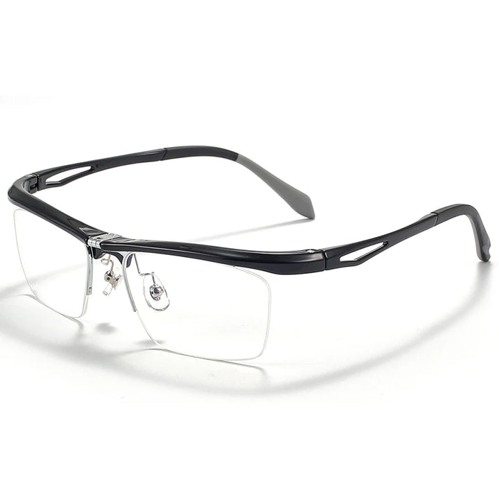 Muzz 9807 unisex flip up square alloy prescription eyeglasses — view 10