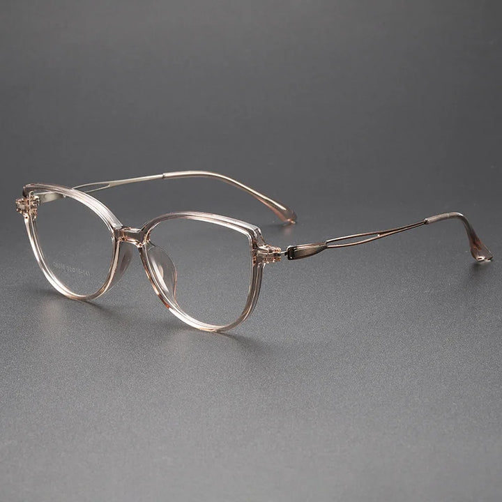 Momoja Women's Full Rim Oval Butterfly Tr 90 Alloy Eyeglasses 726016