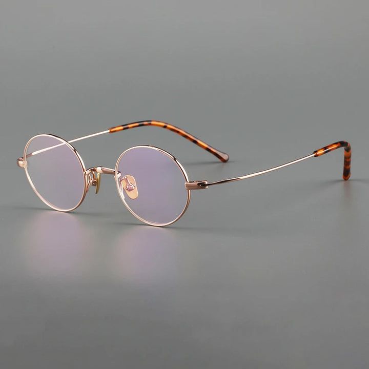 Muzz Women's Full Rim Small Square Round Titanium Eyeglasses 817503
