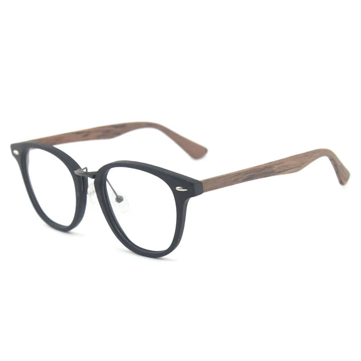 Hdcrafter Mens Full Rim Round Acetate Titanium Frames 535500 — view 4 | Hdcrafter Eyeglasses at FuzWeb