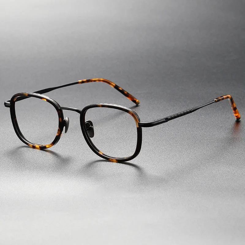 Blackmask Unisex Full Rim Square Titanium Eyeglasses Fuz 2