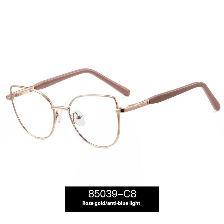 Xbora Unisex Full Rim Classic Pure Titanium Eyeglasses 85039 — view 8 | Xbora at FuzWeb