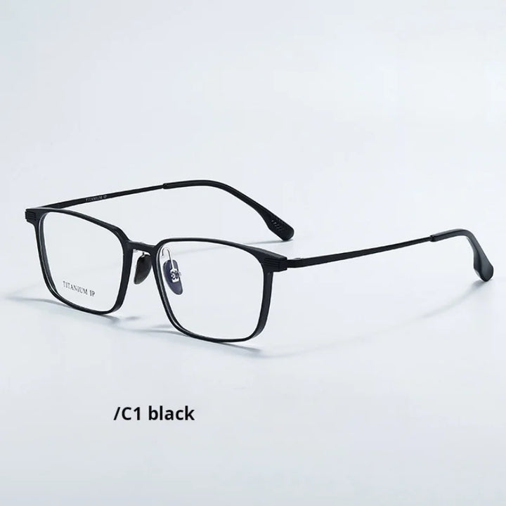Momoja Unisex Full Rim Square Titanium Eyeglasses 720265