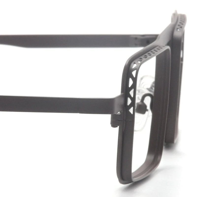 Muzz 23234 men's small square alloy prescription eyeglasses — view 9
