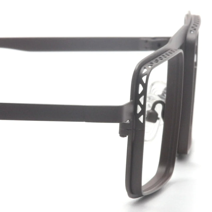 Muzz 23234 men's small square alloy prescription eyeglasses — view 9