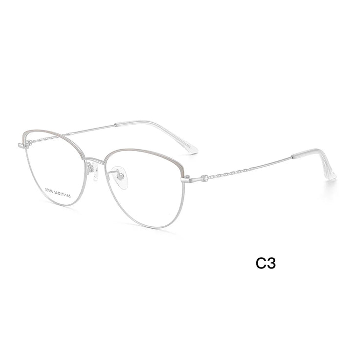 Gmei Optical 35036 women's cat eye alloy prescription eyeglasses — view 4