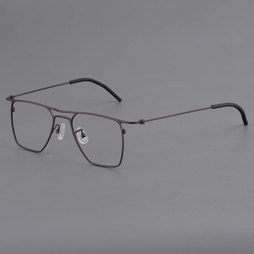 Bobbie Unisex Full Rim Square Titanium Eyeglasses KMN502