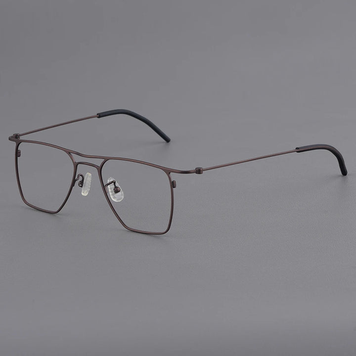 Bobbie Unisex Full Rim Square Titanium Eyeglasses KMN502