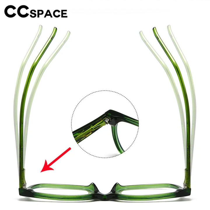 CCspace Women's Full Rim Square Polycarbonate Eyeglasses 301382 Full Rim CCspace   