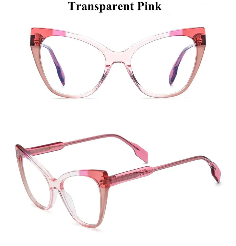 Chashma Ottica Women's Full Rim Oval Cat Eye Acetate Eyeglasses 419251