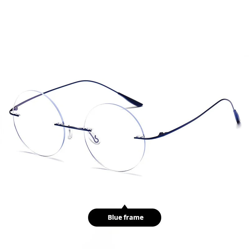 Momoja Women's Rimless Round Titanium-Alloy Eyeglasses 720176