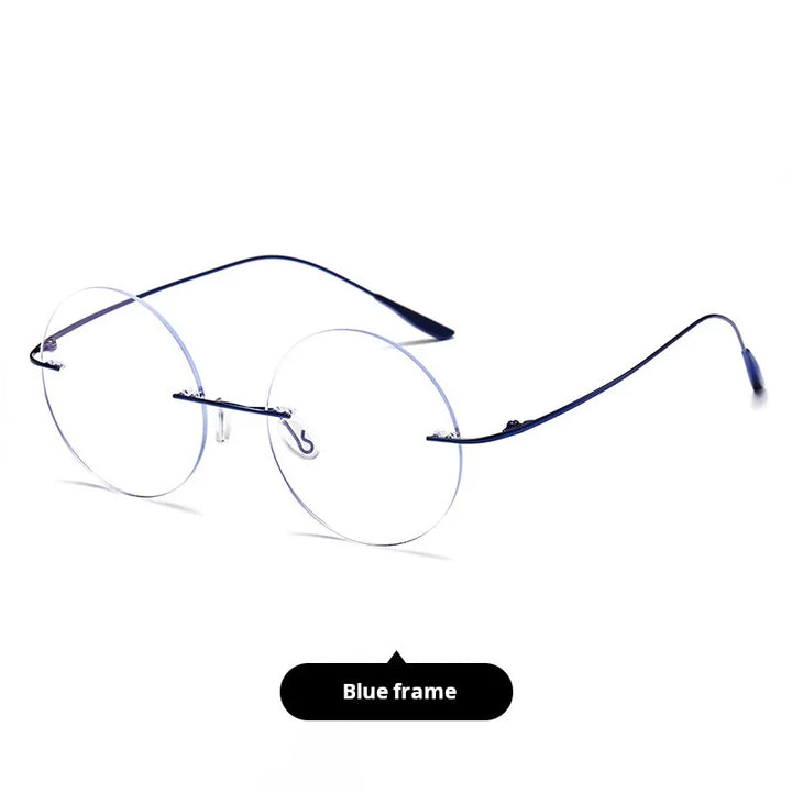 Momoja Women's Rimless Round Titanium-Alloy Eyeglasses 720176